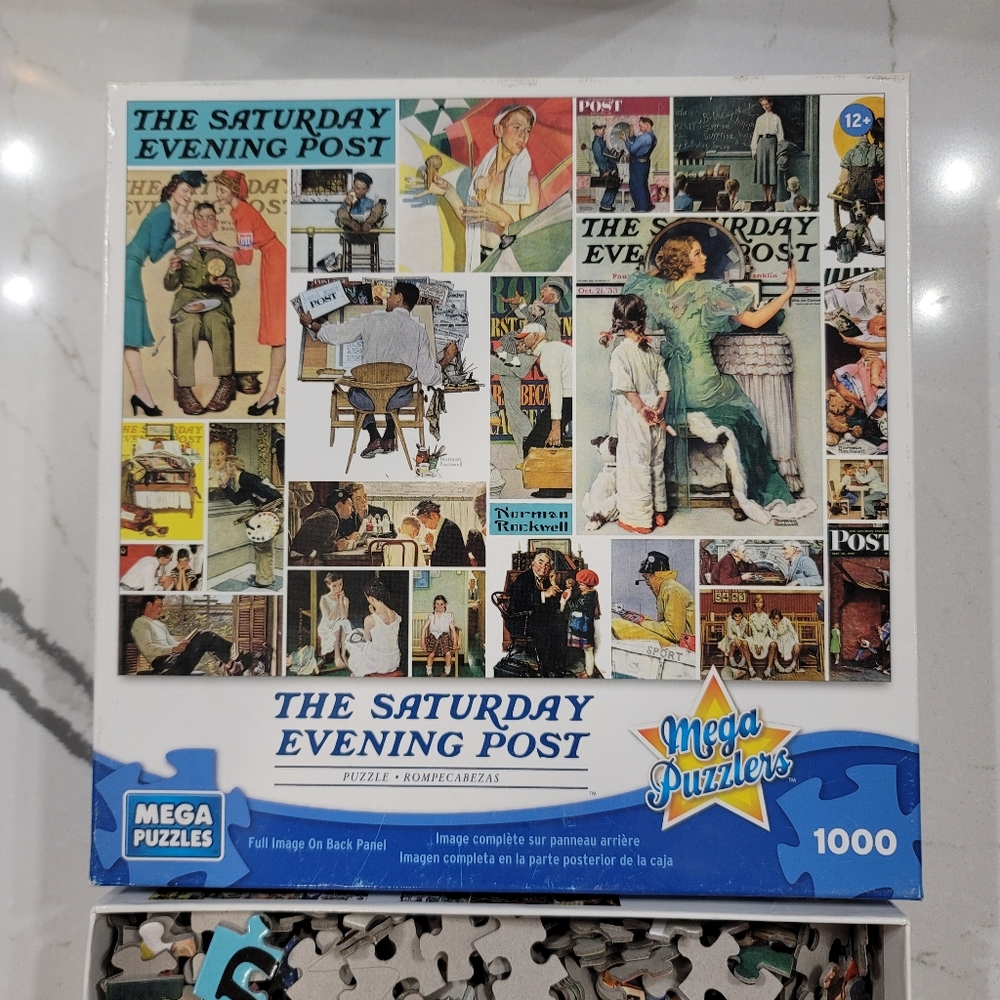 Mega puzzles the Saturday evening post 1000 piece puzzle.